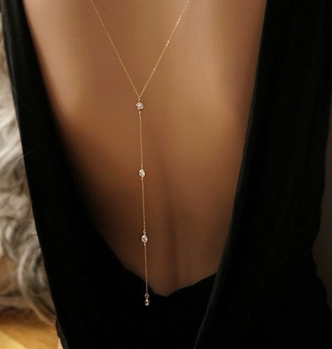 Minimalist back drop - minimalist, necklace