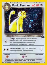 Dark Persian - 17 - Pokemon Wizards Black Star Promo Card Holo LP