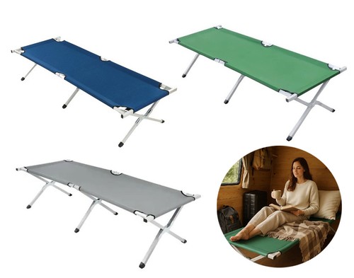 Folding camping bed - folding,