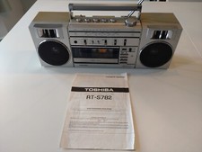 TOSHIBA RT-S782 1980s Stereo Radio Cassette Recorder Boombox with Instructions