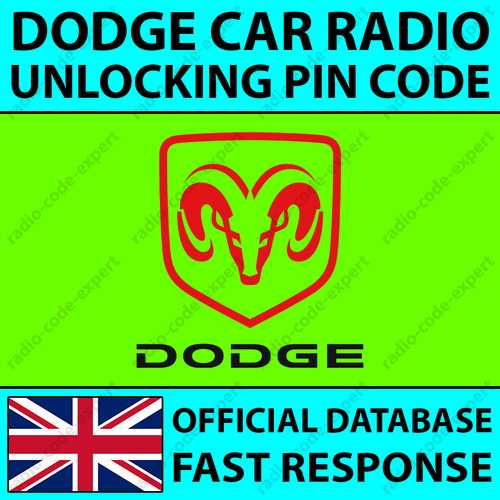 Dodge radio unlocking pin code - unlocking,