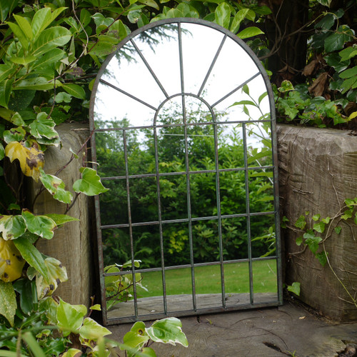 Arched metal glass garden - arched, &