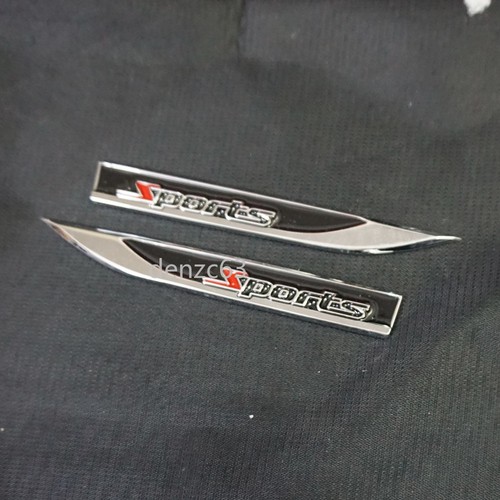 Pair silver chrome black - silver,