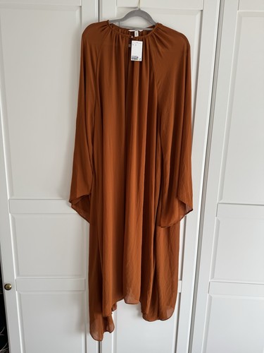 Gathered chiffon kaftan - gathered,