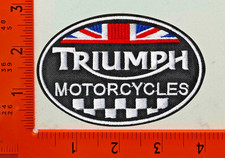Triumph Motorcycles Patch – Embroidered Iron-On Sew-On Badge for Biker Jackets