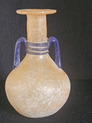 Vtg roman style art glass - style, vase