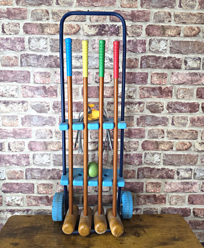 Vintage wooden croquet - vintage,