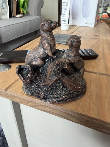 Otter vintage cold cast - cold, resin