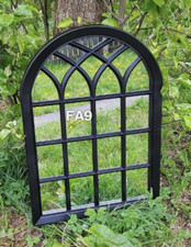 Indoor/Outdoor Window Wall Garden Bath Mirror Any Weather OrnamentDurable Frame