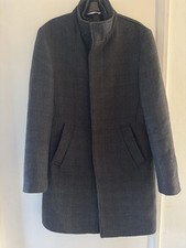 Men’s Zara Herringbone Check Formal Coat Size M