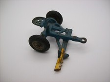 Vintage ARCADE Cast Iron Sickle Bar Mower Farm Toy, BLUE, Die Cast Metal