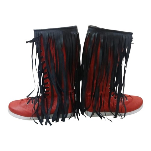 Pro wrestling boots red color - wrestling,