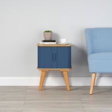 Side Table with Dark Blue