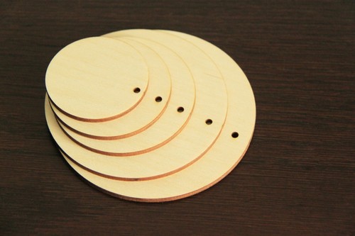 Wooden circle with hanging - circle,