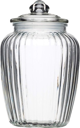 Storage jar large fluted - storage, 2.2l