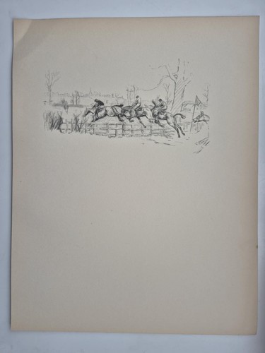 Antique pencil drawing fox - antique,