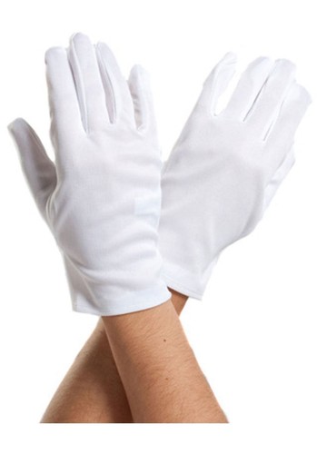 White short gloves - white, captain
