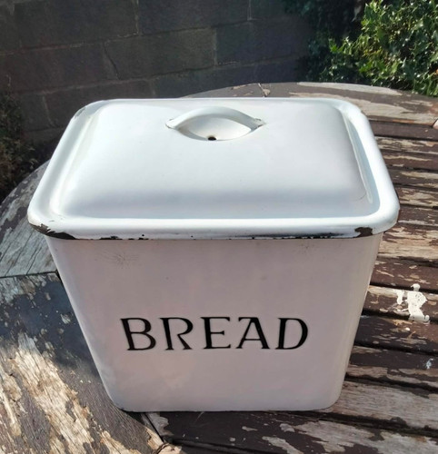 Vintage retro enamel - , bin