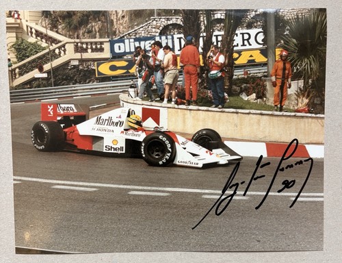 Ayrton senna signed photo - ayrton, &
