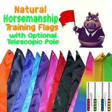 Natural Horsemanship Training Flags Optional Pole Rainbow