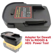 Battery Adapter Converter for Dewalt 18V to for RIDGID & For AEG 18V Tool Power