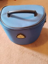 Globe-Trotter Blue Vanity Case