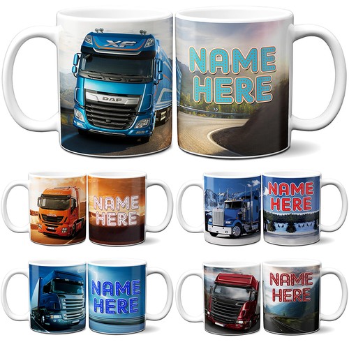 Personalised lorry mug - lorry,