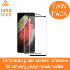 2X Tempered Glass Full 3D Screen Protector For Samsung S25 S24 S23 S22+ Ultra 5G