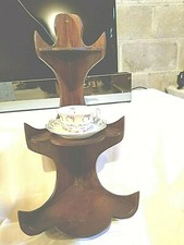 VINTAGE WOOD CORNER SHELF, 3