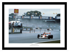 Ayrton Senna Wins 1988 British Grand Prix Formula One Photo Memorabilia (828)