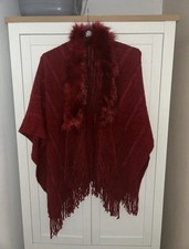Red Sequin Cape Shrug Bolero