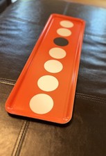 Ikea Bevista Tray Orange Modern Retro With White & Black Dots