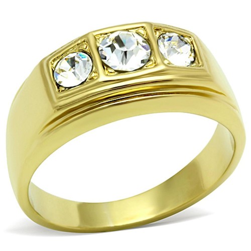 Mens gold ring signet pinky