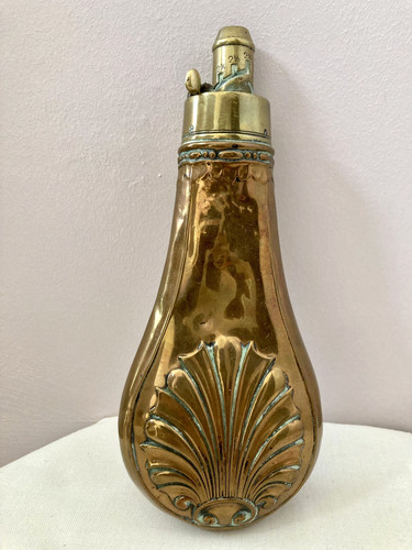 Antique copper brass shot - antique,