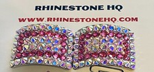 Irish Dance Heavy Shoe Buckles Sale! Crystal ab and Rose Pink