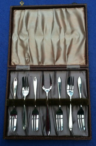 Vintage set silver plate - vintage, 7