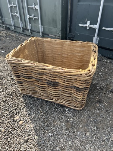 Large wicker log basket - wicker,