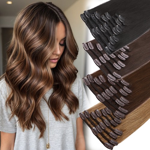 Clearance clip human hair - in,