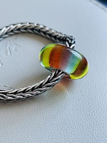 Trollbeads rainbow glass bead - trollbeads,