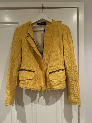 Zara yellow blazer size medium - yellow,
