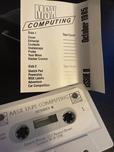 Msx tape computing number - tape,