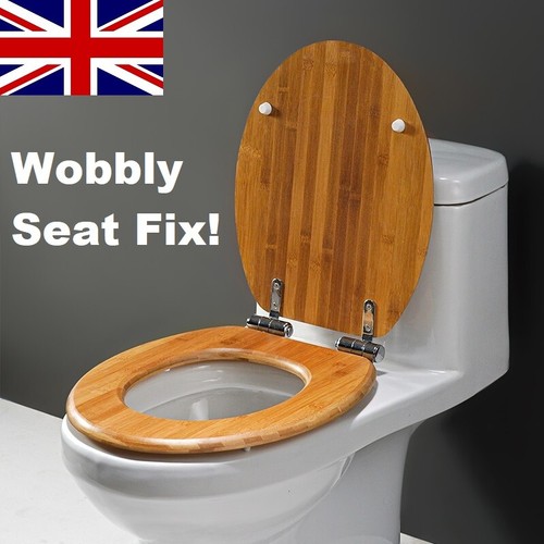 Wobbly toilet seat loose - wobbly,