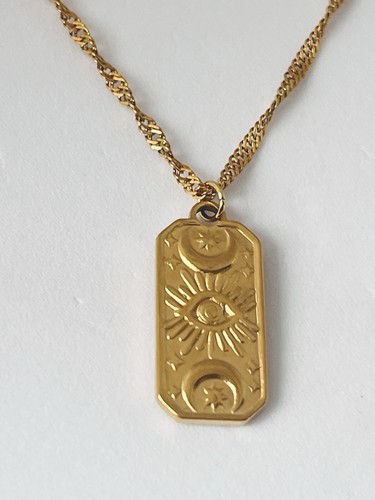 18k gold plated necklace - plated,