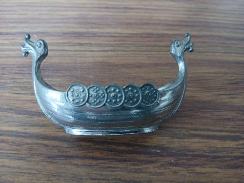 Viking pewter handcast ship - pewter,