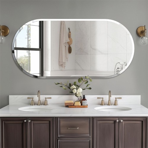 Long oval wall mirror - long,