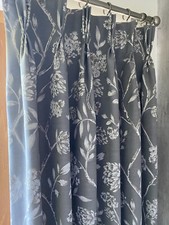 Ashley Wilde Wavertreefl Flint 2 X Sets Of Curtain L115 W148 & 213cm Grey + 2 Cu