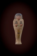 Rare Authentic Ancient Egyptian Antique Ushabti Statue Holding Ankh Keys of Life