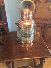 A QUALITY ANTIQUE SHIPS LAMP