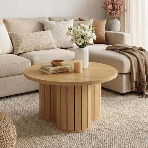 Modern round coffee table - modern, 80