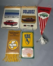 5 Vintage Polonez Polski Fiat 125P 126P Minibus Pick-up Truck Car Pennants Flag